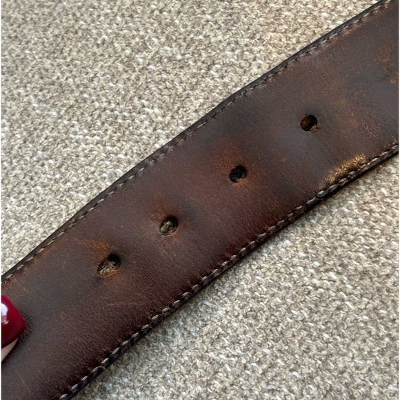 ✨GUCCI Interlocking G’s Black Leather Belt with Solver GG Hardware 90/36 UNISEX - Picture 5 of 16